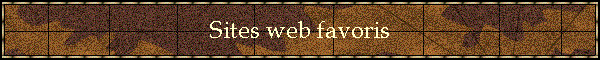 Sites Web favoris