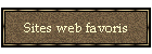 Sites Web favoris