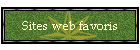 Sites Web favoris